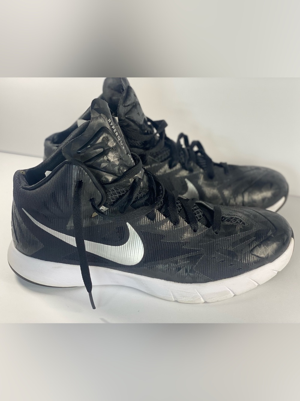 Nike Lunar Shoes - Black silver swoosh